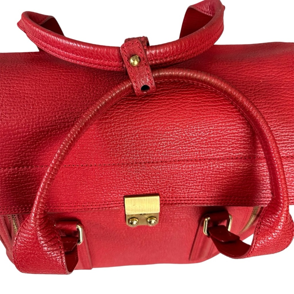 3.1 Phillip Lim Pashli Satchel Bag Large Red Oversized - Picture 6 of 13